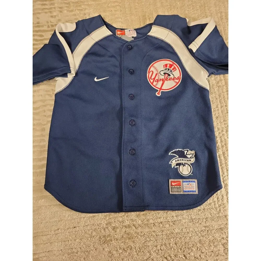 Nike Derek Jeter New York Yankees Jersey baseball MLB Youth Small 5 Boys Kids